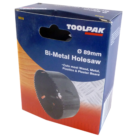 Holesaw Bi- Metal 89mm Toolpak 